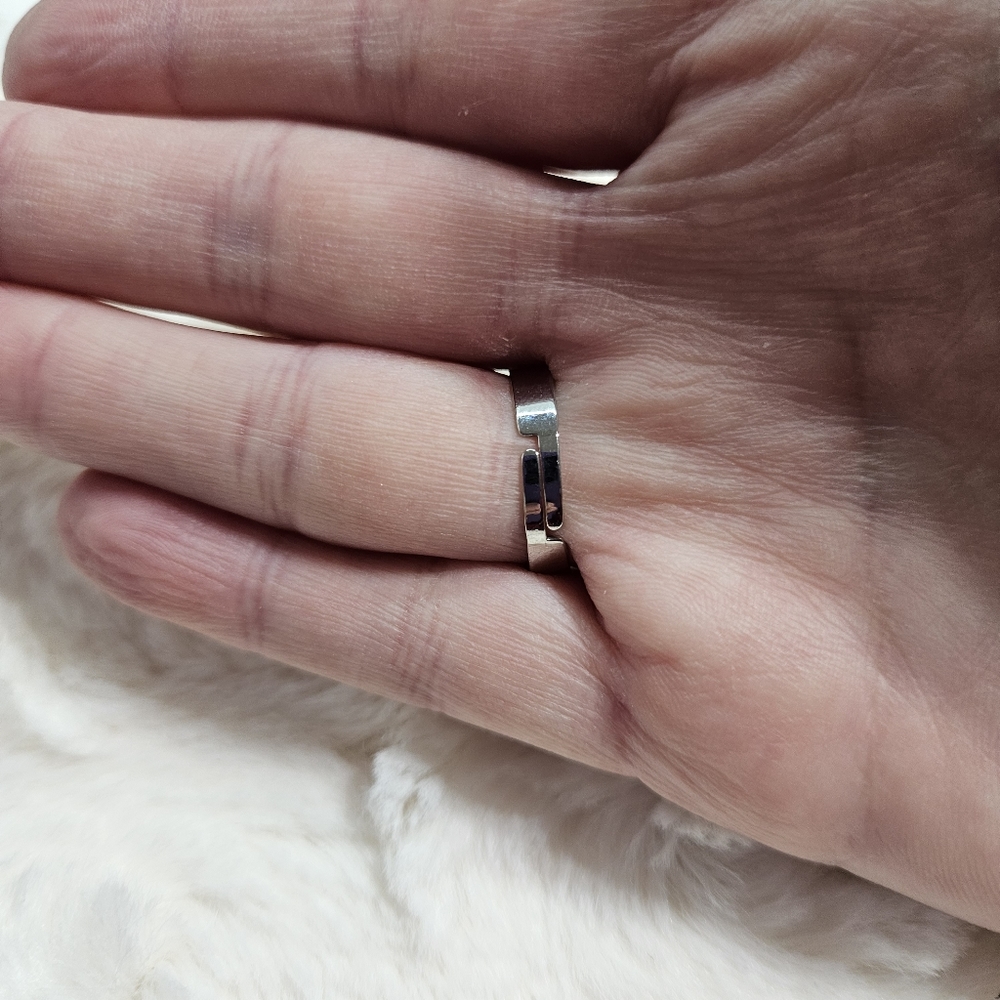 Hello Kitty - Silver Tone Adjustable Rhinestone Ring - Picture 10 of 12
